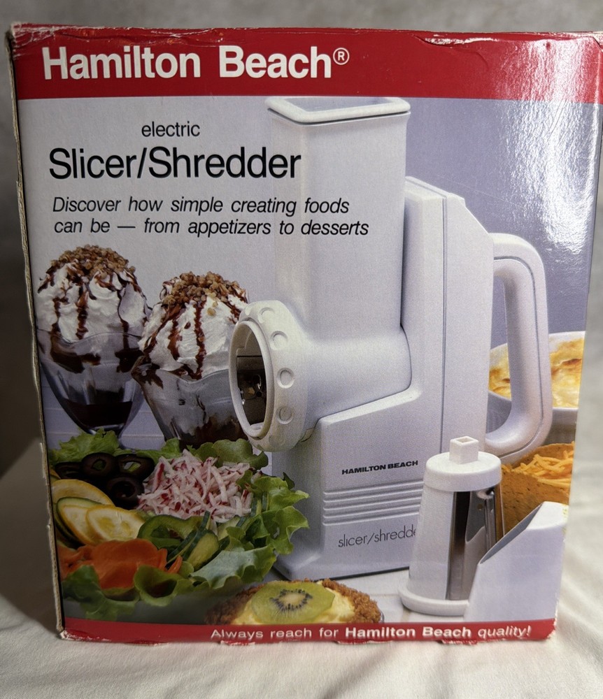 Hamilton Beach Slicer Shredder Model 259 NEW OPEN BOX Compact Food Processor