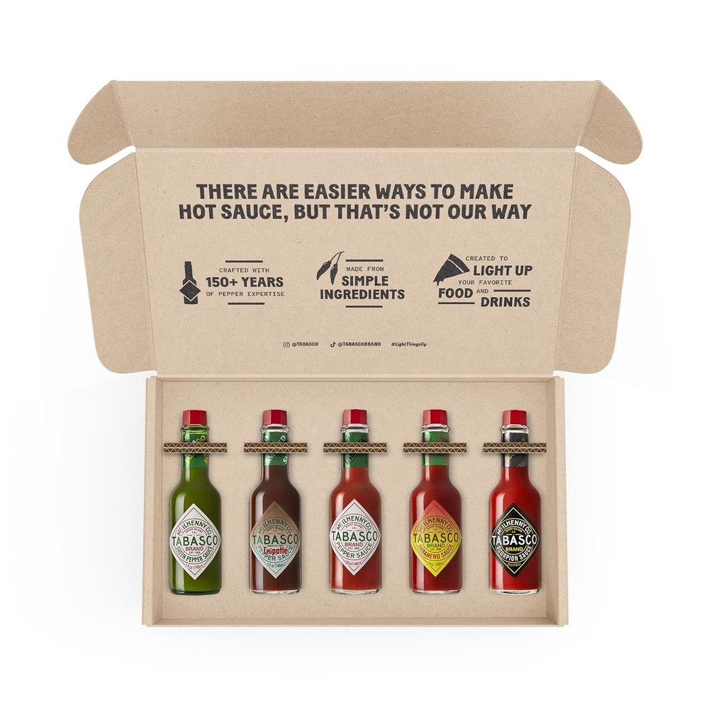 TABASCO Brand Hot Sauce Variety Pack Gift Set Includes Five Different 5 Fl Oz...