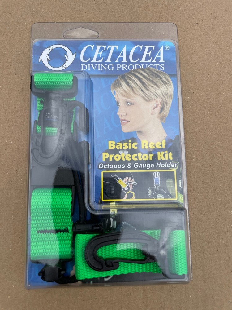 cetacea basic reef protector kit octo n gauge holder scuba spg