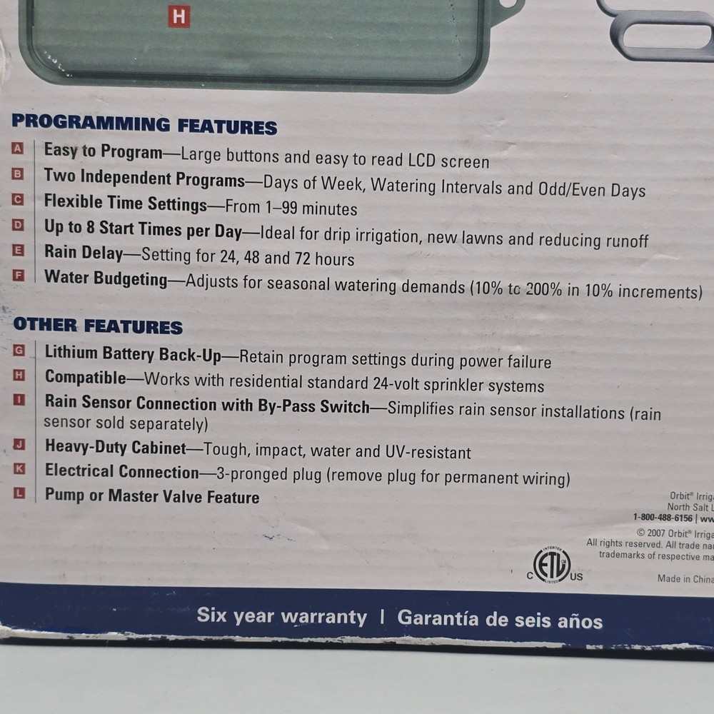 New Orbit 57883 Super Dial 12 Station Sprinkler Timer Controller