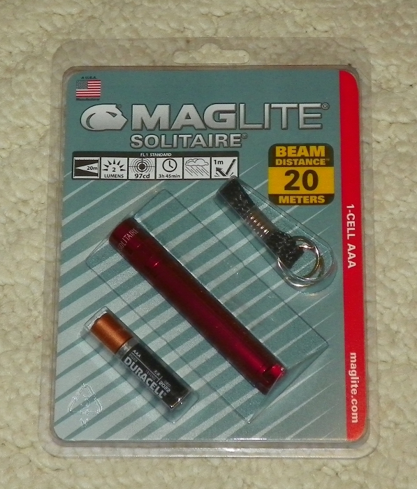 Maglite AAA Solitaire Blister Pack - Red
