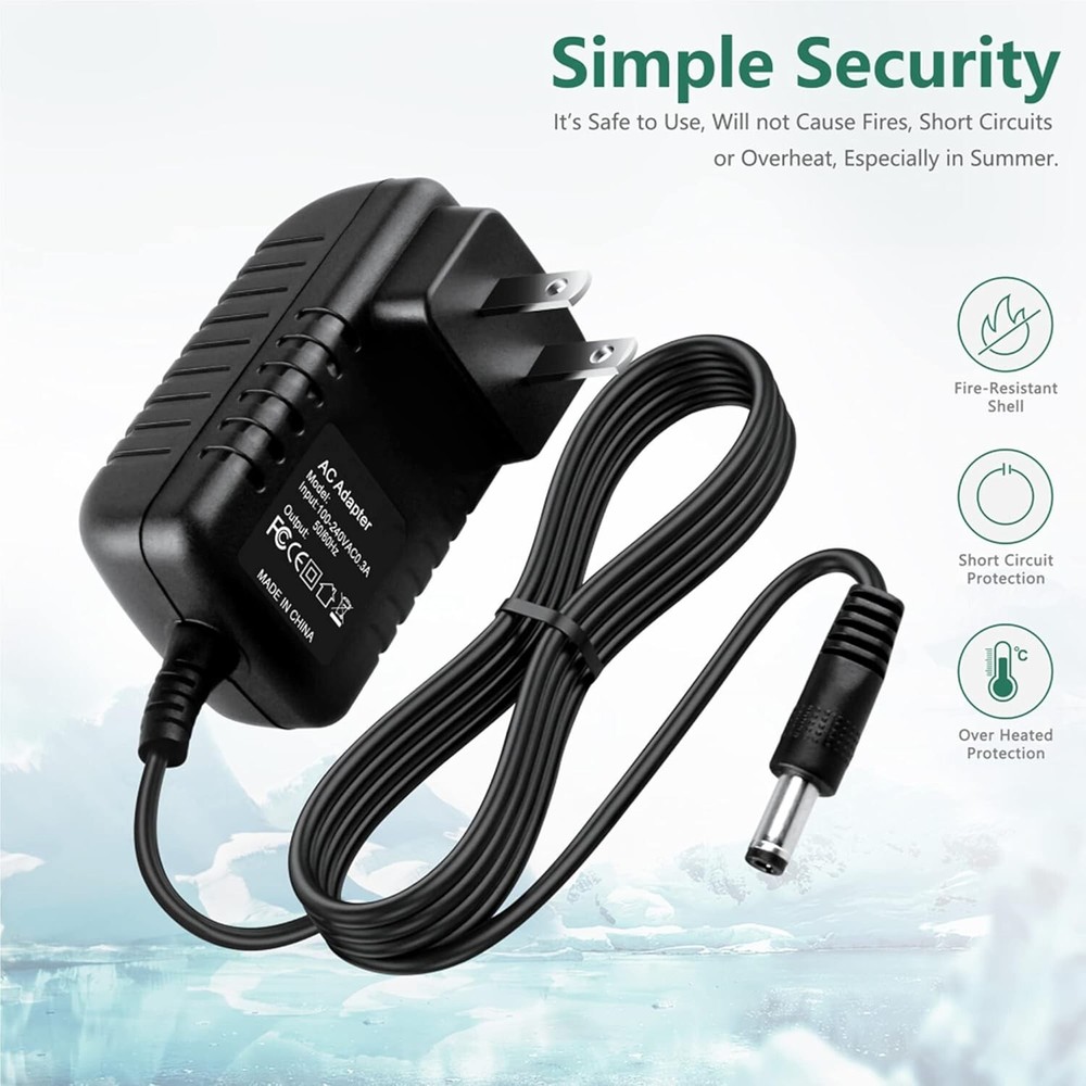 Replacement 7V 2A AC/DC Power Supply Replacement Adapter with 2.5mm x 5.5mm Tip