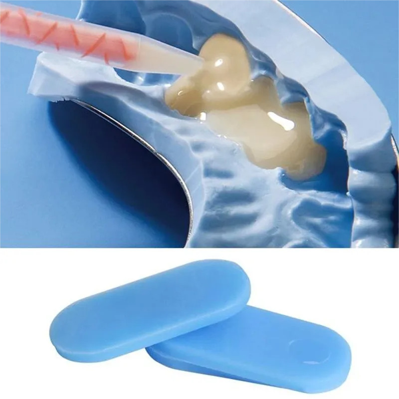 50Pcs/Box Dental Blue Temp Tabs Thermoplastic Impression Quick Bite Registration