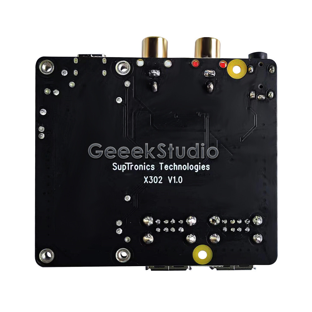 X302 HiFi DAC HAT Audio Card & USB HUB for Raspberry Pi Zero 2 W / Zero W