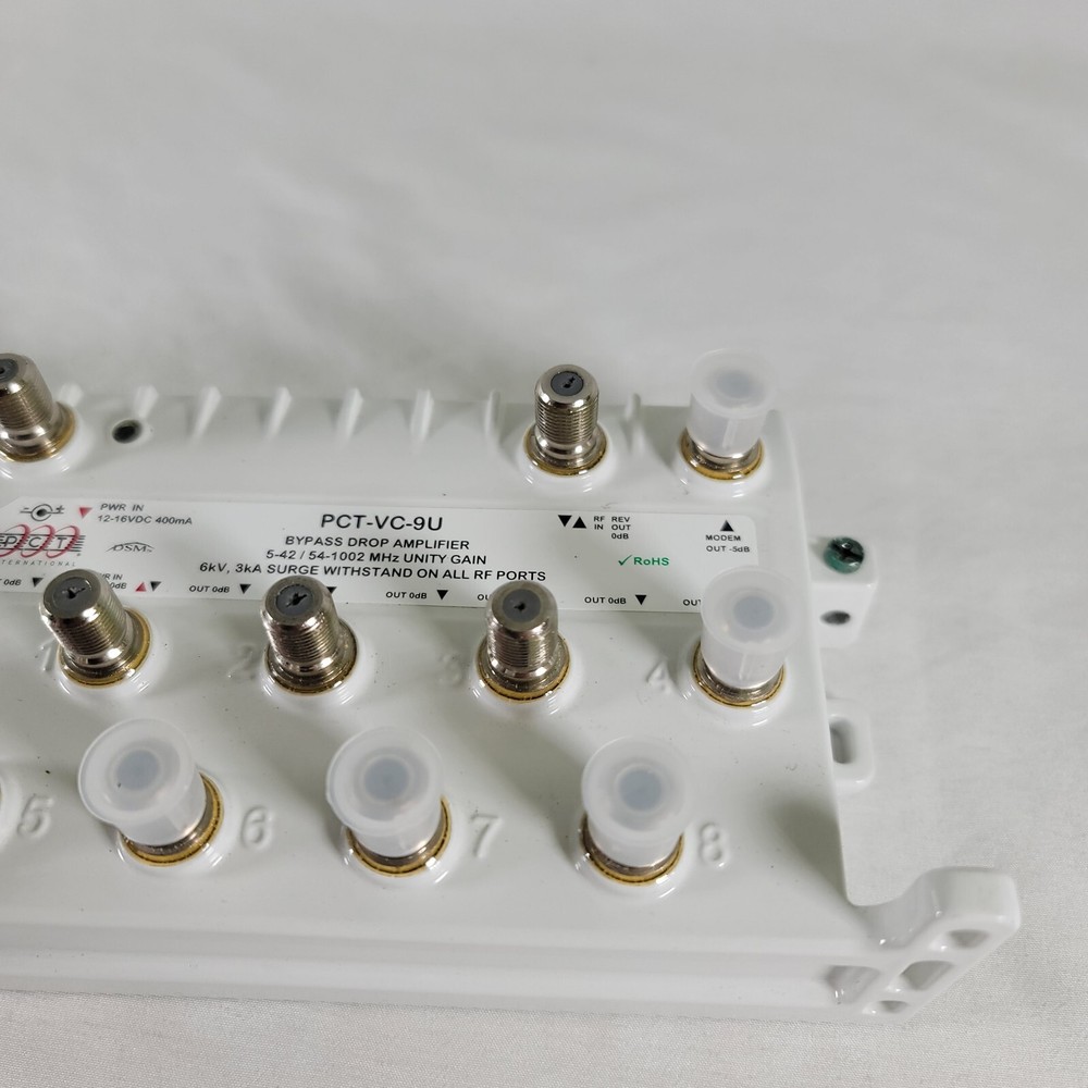 8 Output Bypass Drop Amplifier PCT-VC-9P (AMP ONLY)