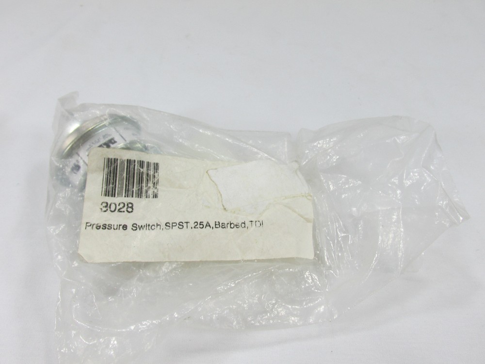 Tec Mark 3028 Pressure Switch, 25A, SPST, 1/8" Barb USA FREE SHIPPING