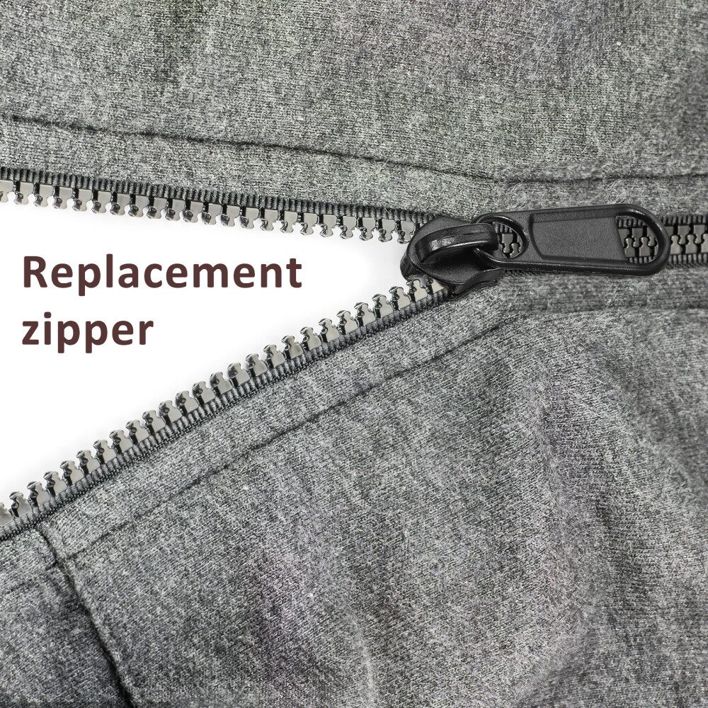 18Pcs Zipper Sliders Metal Pull Sliders Zippers Puller Replacement Repair Kit