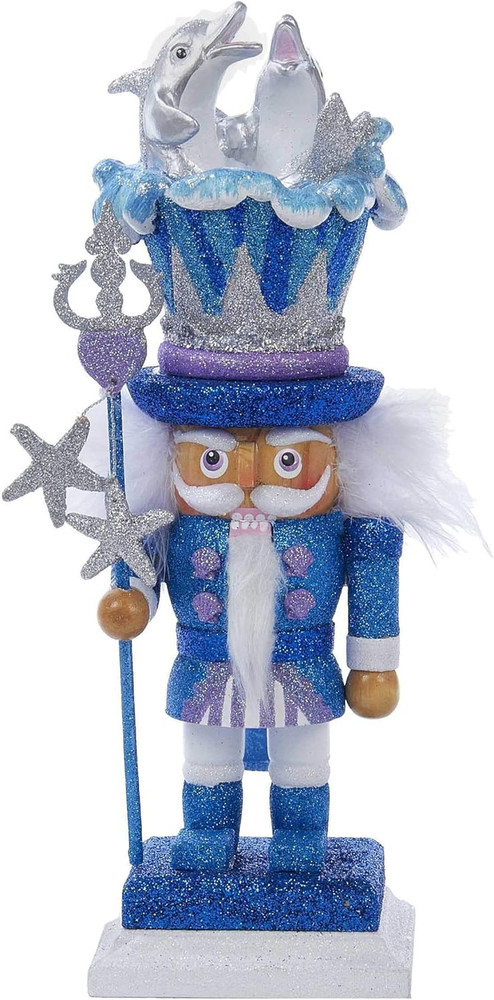 Kurt Adler Hollywood Dolphin Nutcracker, 12-Inch