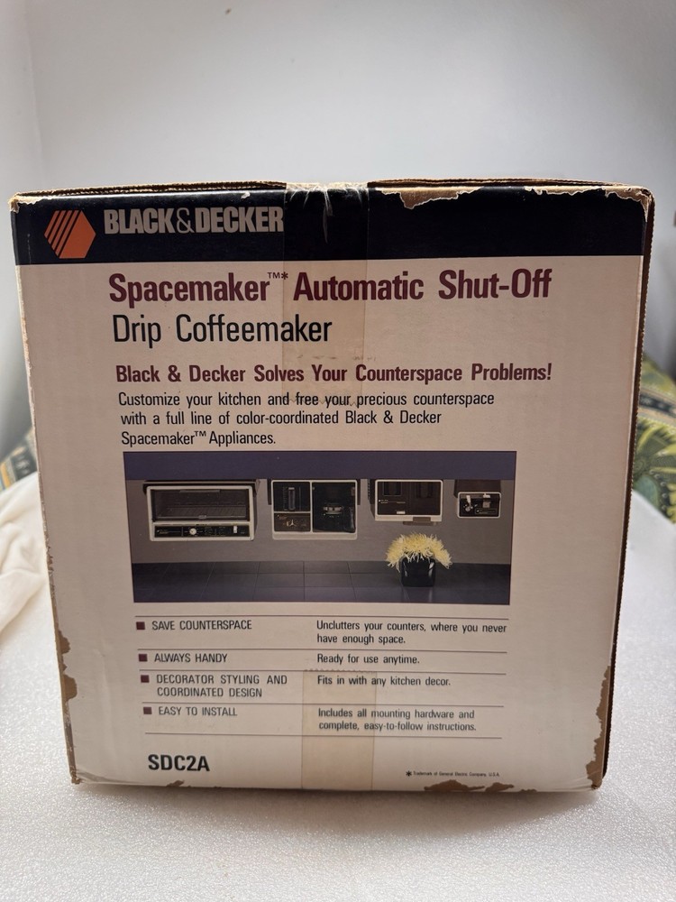 Black & Decker Spacemaker Under Cabinet Drip Coffee Maker SDC2A - Sealed