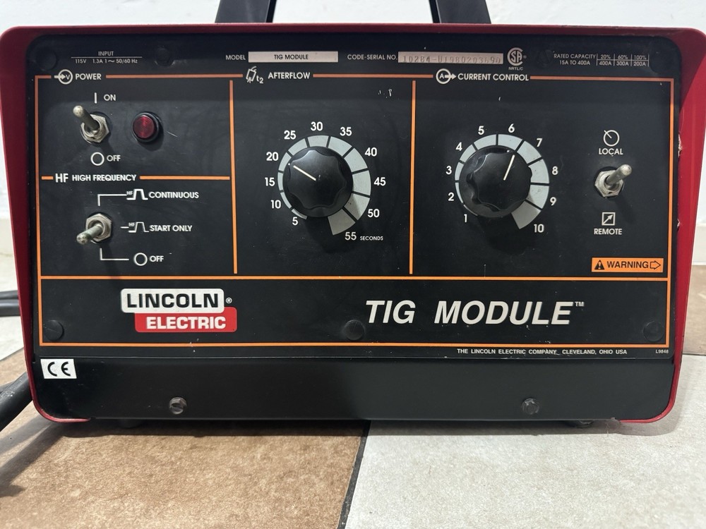 Lincoln Electric Tig Module With Control Cable