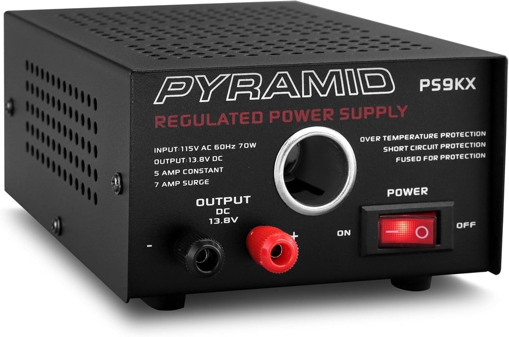 PS9KX Universal Compact Bench Power Supply-5 Amp Linear Regulated Home Lab Be...