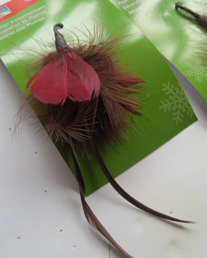 2 -pack 6" Feather Embellishments in browns
