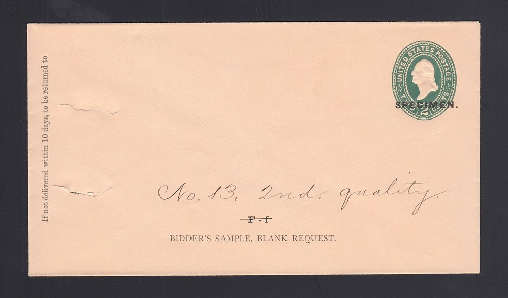 U313, UPSS #976-6 SPECIMEN FORM 36-Code 12 from Bidders Contract