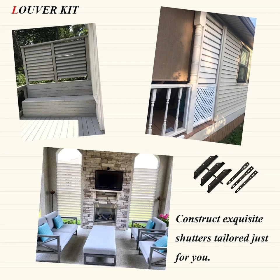 Louver Bracket Kit, Deck Sunblind System, Shutters Hardware Syste...
