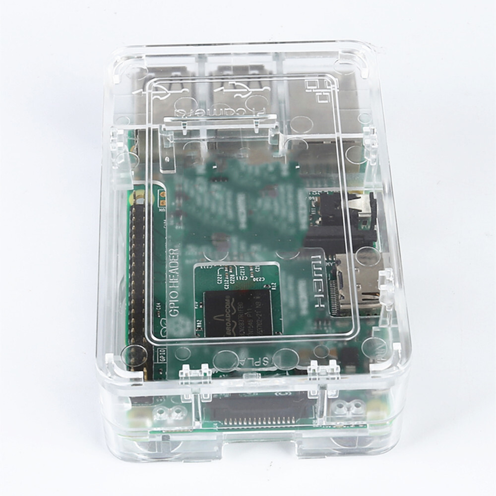ABS Raspberry Pi Case (Transparent) - Updated for Raspberry Pi 3 2 & B+