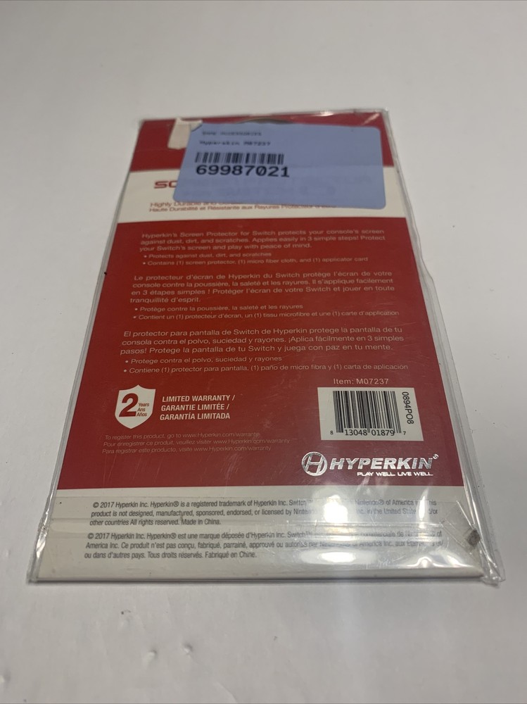 HYPERKIN Screen Protector For NINTENDO SWITCH-Scratch Resistant- Sealed