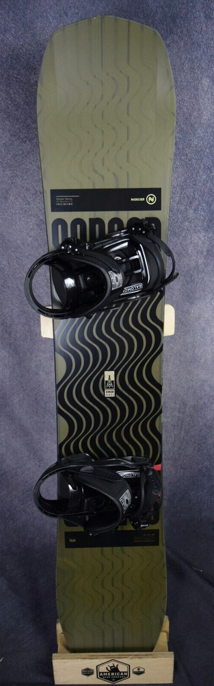 NEW NIDECKER SENSOR SERIES SNOWBOARD SIZE 147 CM WITH SALOMON MEDIUM BINDINGS