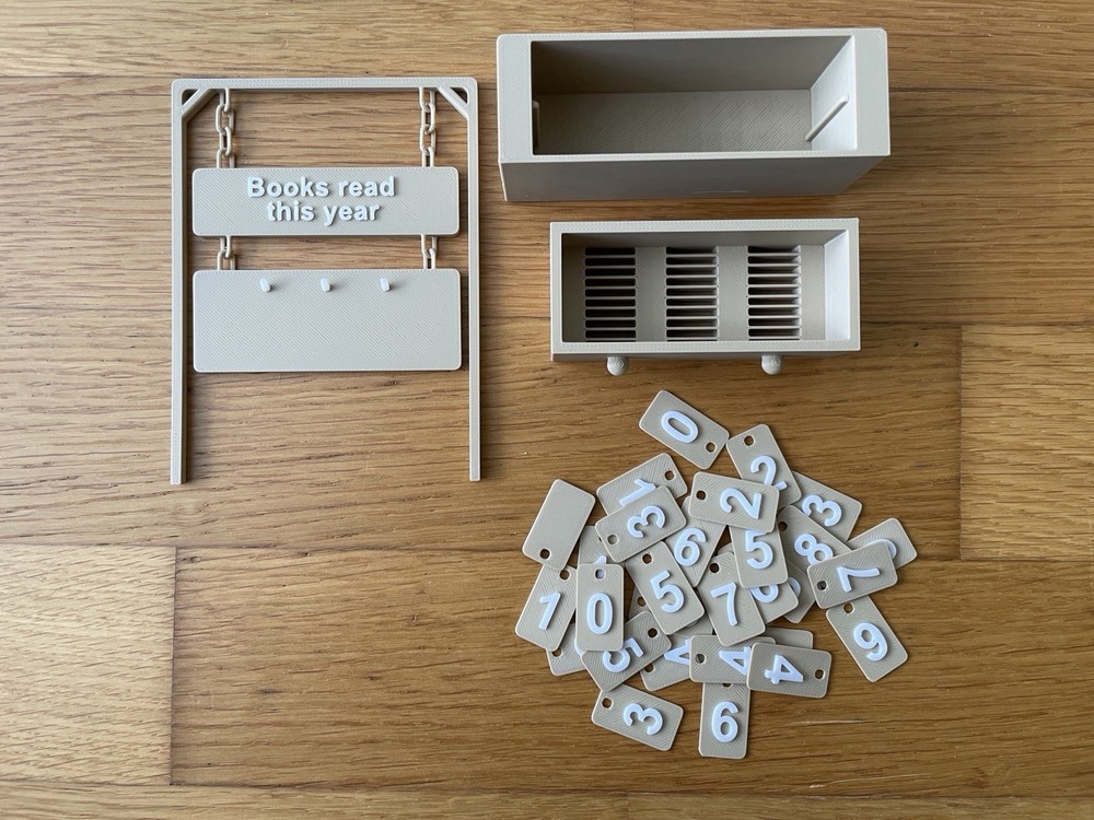 Hanging Book Counter with Number Storage Mini