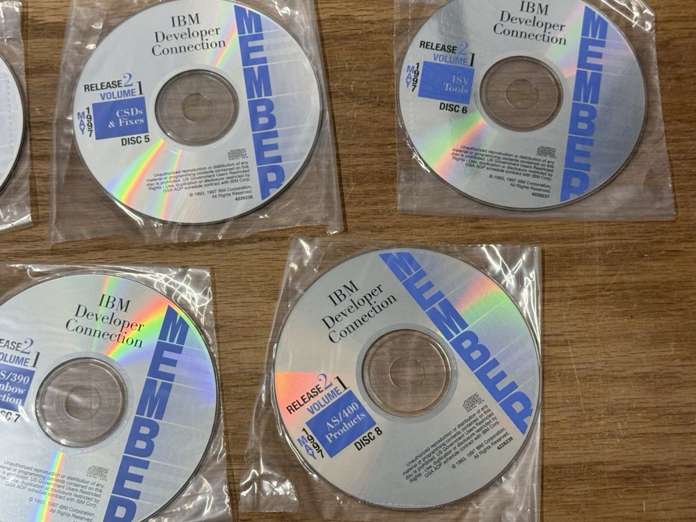 IBM Developer Connection NEW CD MEMBER Release 2 1997 Toolkits Software