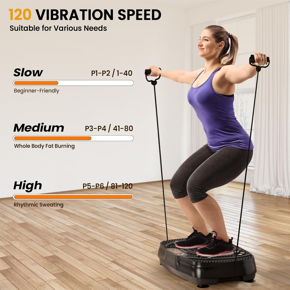 Vibration Plate Exercise Machine, 400Lbs Shake Plate Whole Body Workout