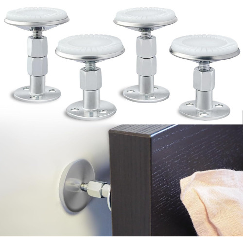 4PCS. Adjustable Headboard Stoppers Wall Protectors Bed Frame Sofa (1.3-3.4in)
