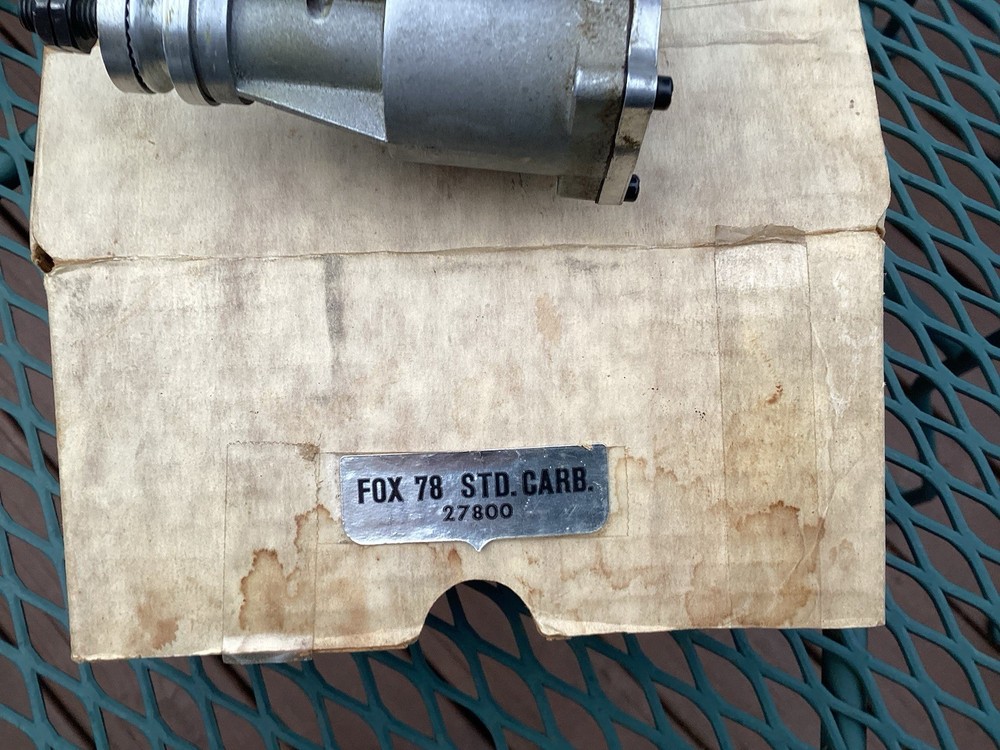 Fox 78 Std Carb RC Airplane Engine NIB 27800