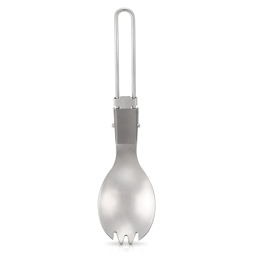Half Polished Folding Spork Lightweight Dinner D0S0