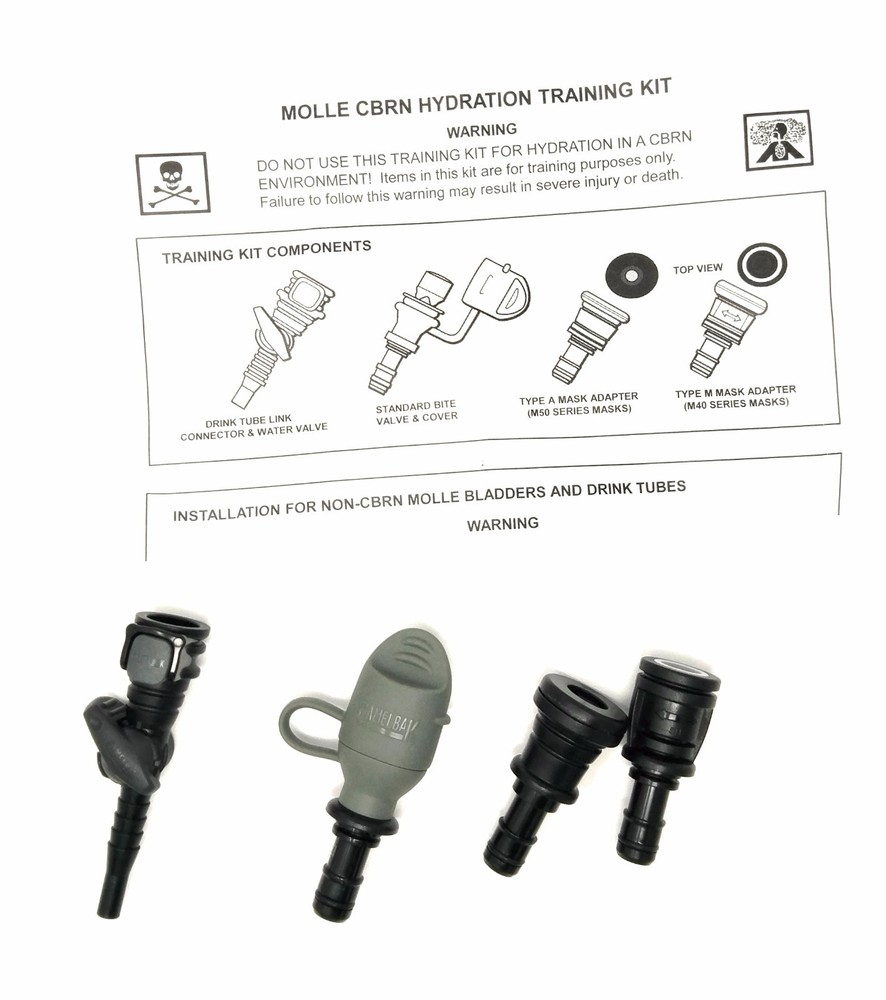 Camelbak Hydrolink Foliage Bite Valve quick release Type A & M Mask adapters
