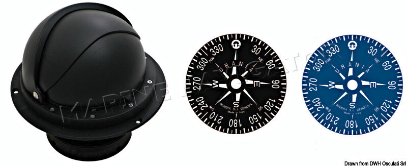 RIVIERA Boat Marine High Speed Compass 4" 100mm Black