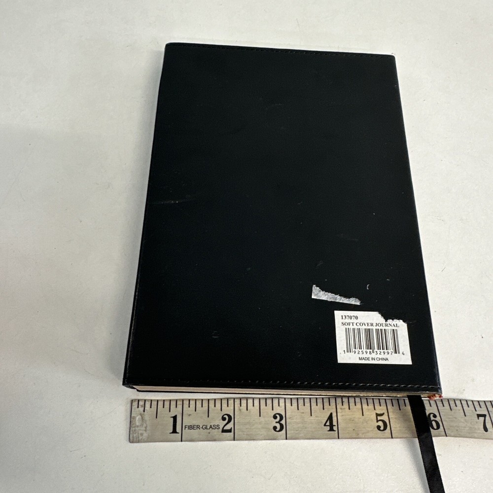 Soft Cover Journal Write Your Story Black with gold Front (Closure not working)