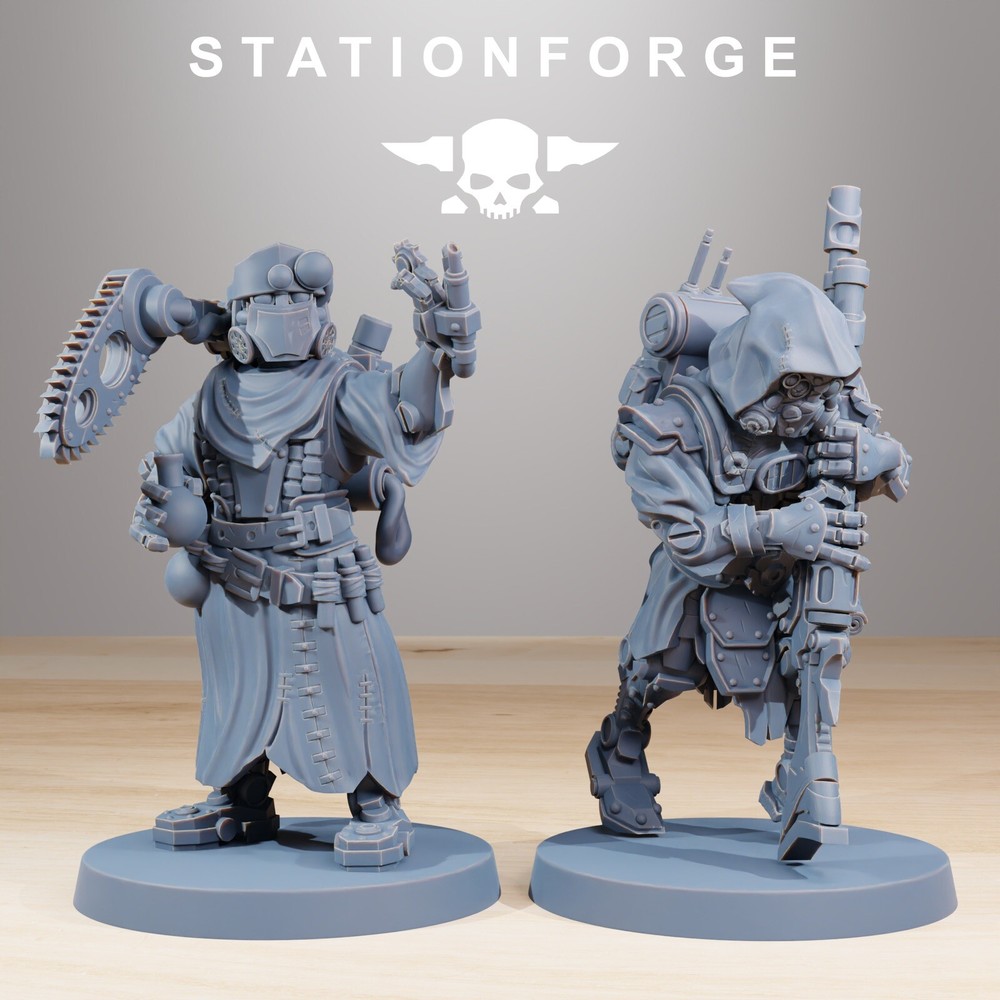 Scavenger Wounded, Tech Adepts, Mech Division, Stationforge