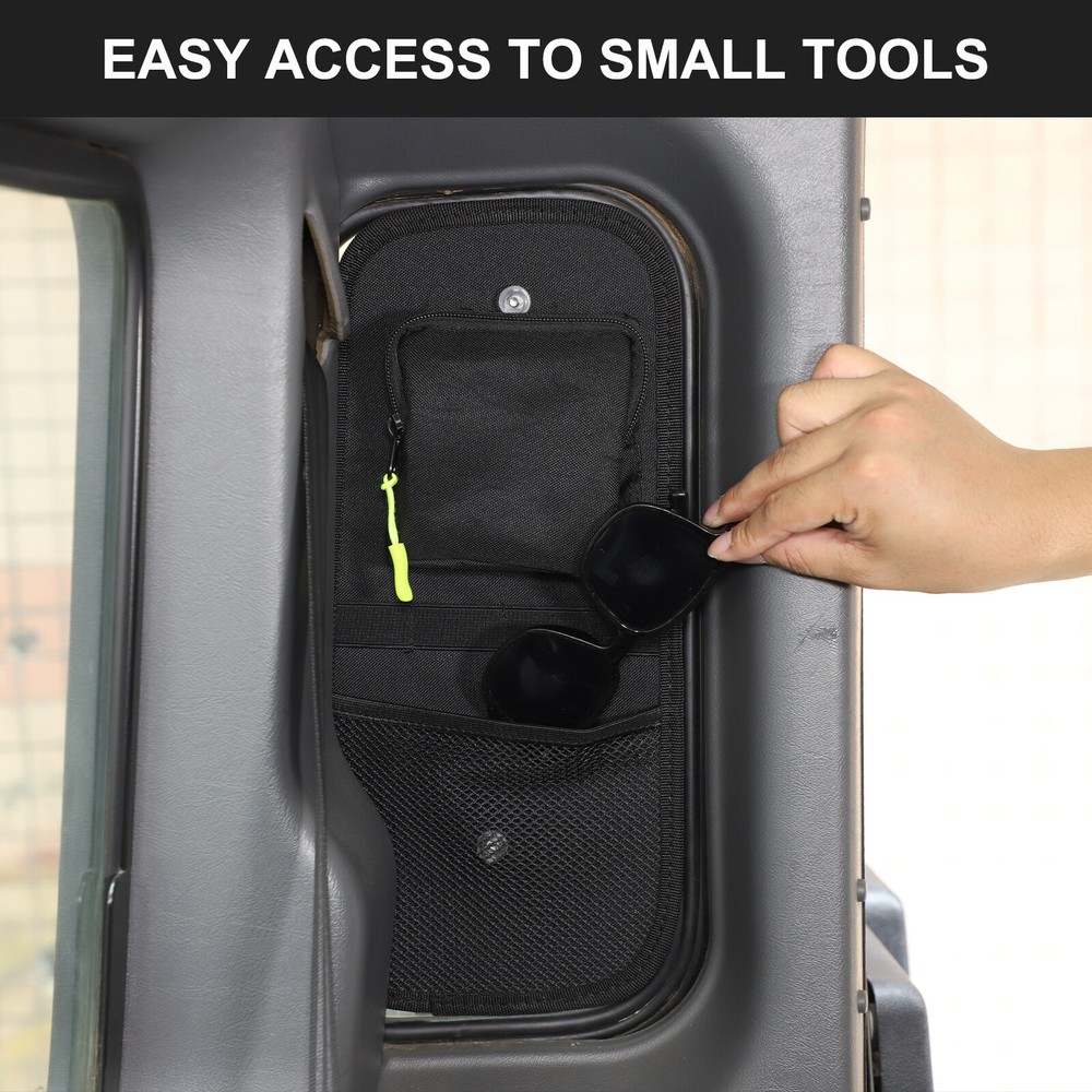 2PCS Tailgate Side Window Storage Bag For Land Rover Defender L663 2004-2018
