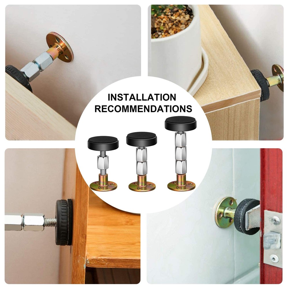Adjustable Threaded Bed Frame Anti-Shake Tool, Headboard Stoppers, Bedside He...