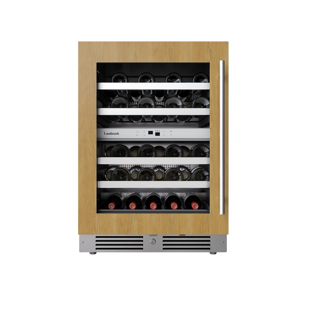 Landmark L3124UI2WGLH 24"W 37 Bottle Capacity Panel Ready Wine - Panel Ready