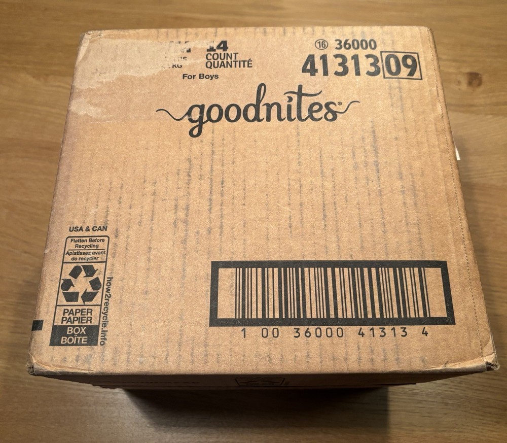 Goodnites Nighttime Underwear HULK Size S/M Pull-Ups - 4 Pack Case - Brand New!