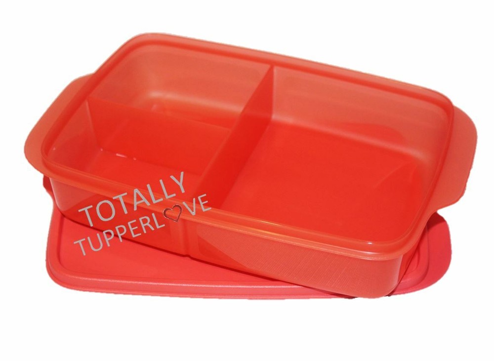 Tupperware Lunch-It Keeper Divided Lunch Bento Box Watermelon Large Rectangle ❤️