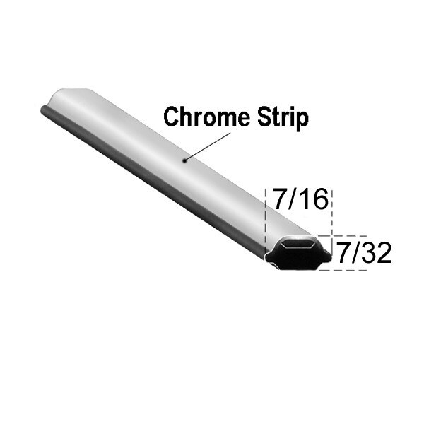 Universal Chrome Lock Strip 50 foot roll