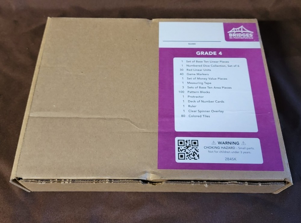 Bridges In Mathematics 4th Grade Student Learning Kit Math Manipulatives