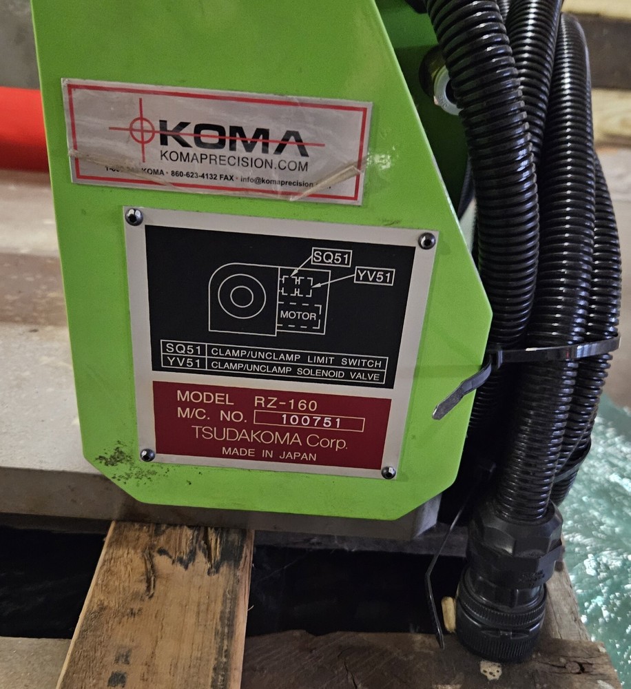 TSUDAKOMA ROTARY TABLE RZ-160 includes Controller, tailstock and cables