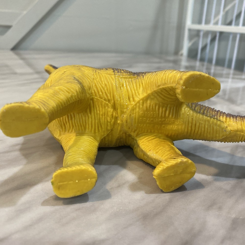 1993 Brachiosaurus Rubber Dinosaur 8" Vintage