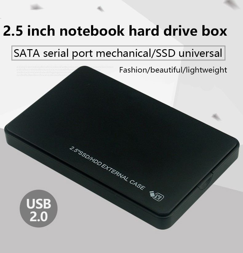 USB 3.0 2TB SATA SSD External Hard Drive Portable Desktop Mobile Hard Disk Case
