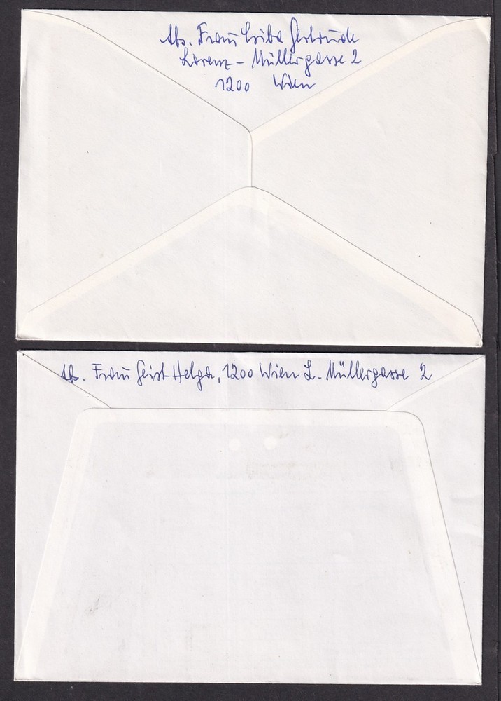 Austria philatelic special covers, all registered (9)