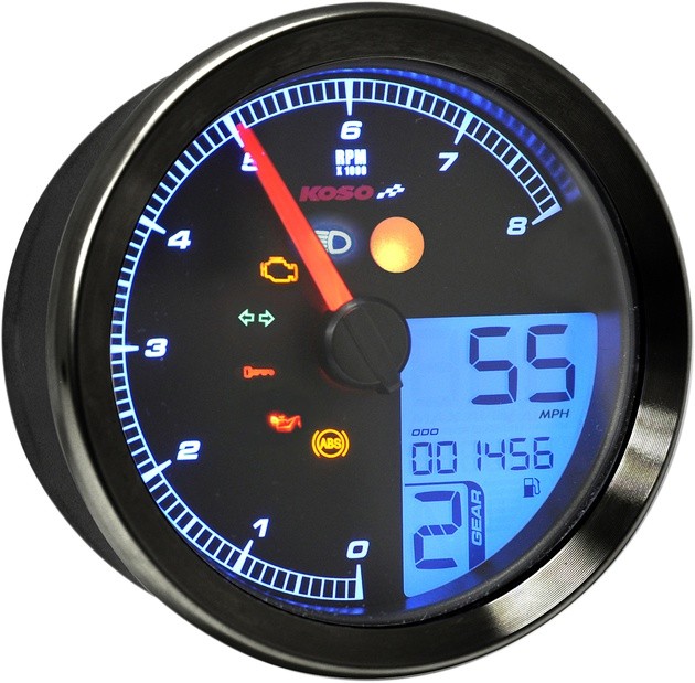 Koso TNT-B Multi-Function Meter Black #BA051310 fits Yamaha Bolt