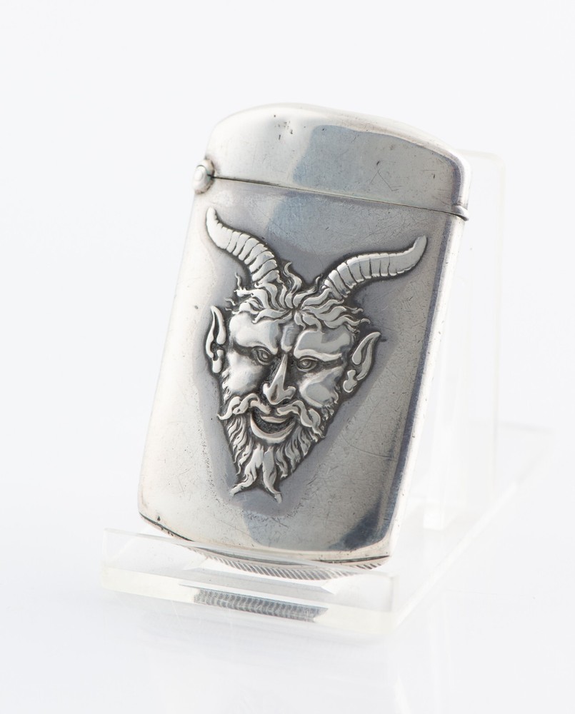 Carter Howe Sterling Devil MatchSafe / Vesta Case