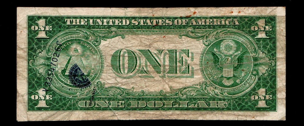 Overprint on Back Error 1935-E Silver Certificate