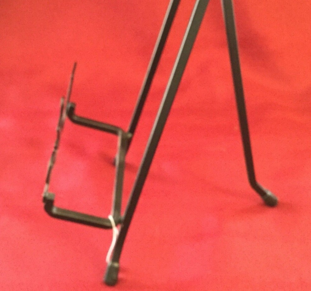 Black Display Easel "Live" Front Easel Thick Plate/Display 1.5" Thick "LIVE"