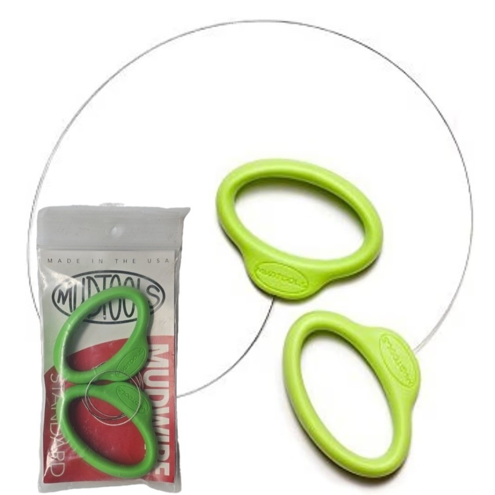 Mudwire by Mudtools Pottery Cutoff Tool -  Green Handle - Mud Wire - Ships Free!