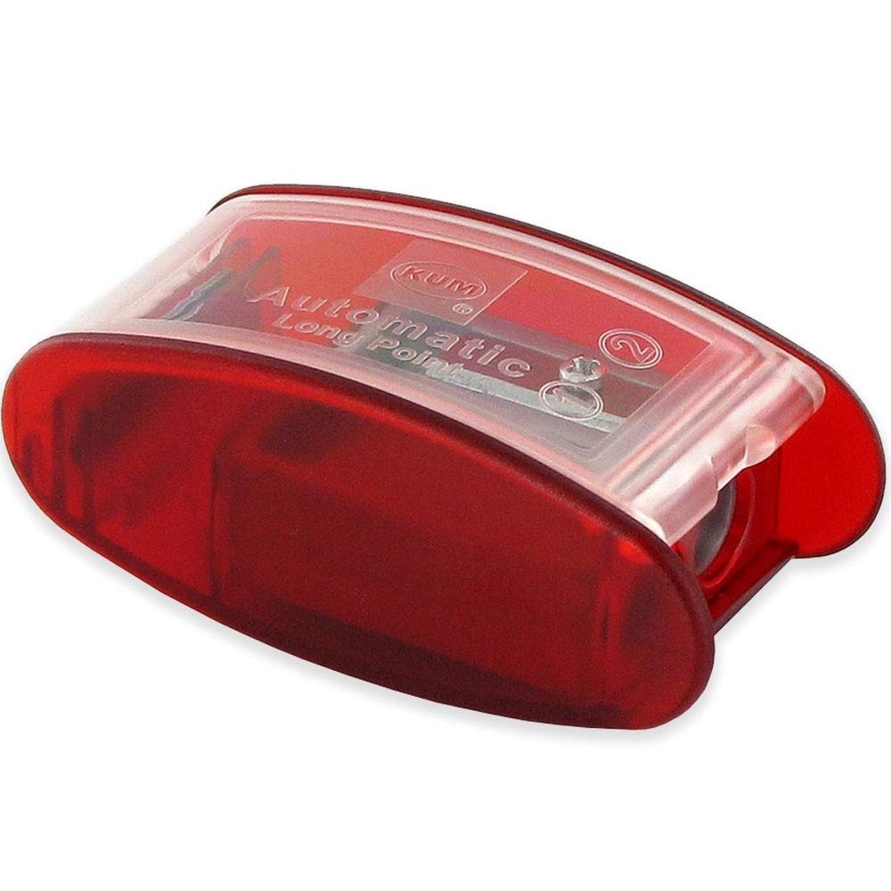 Kum 105.30.22 Polystyrene Automatic Long Point Pencil Container Sharpener, Co...