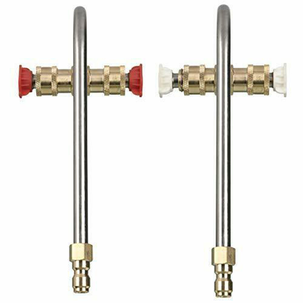 Gutter Cleaner Attachment For Pressure Washer W/ 4 Nozzles Tips 1/4" Accessory