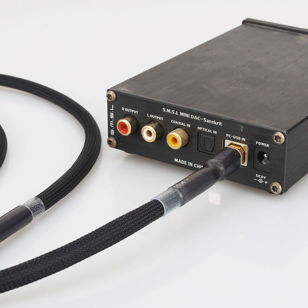 OCC Copper Cord USB 2.0 Cable A-B HiFi Decoder Data Wire Type A to Type B